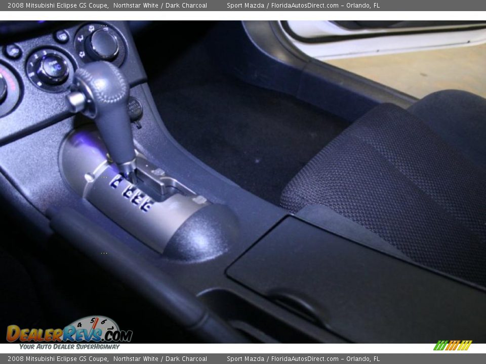 2008 Mitsubishi Eclipse GS Coupe Northstar White / Dark Charcoal Photo #32