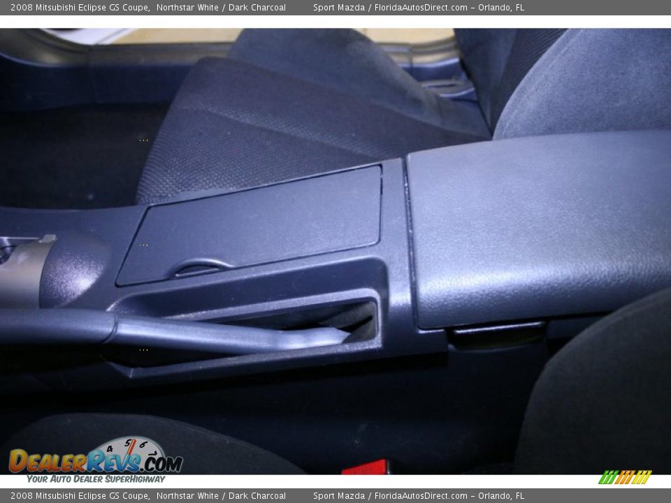 2008 Mitsubishi Eclipse GS Coupe Northstar White / Dark Charcoal Photo #33