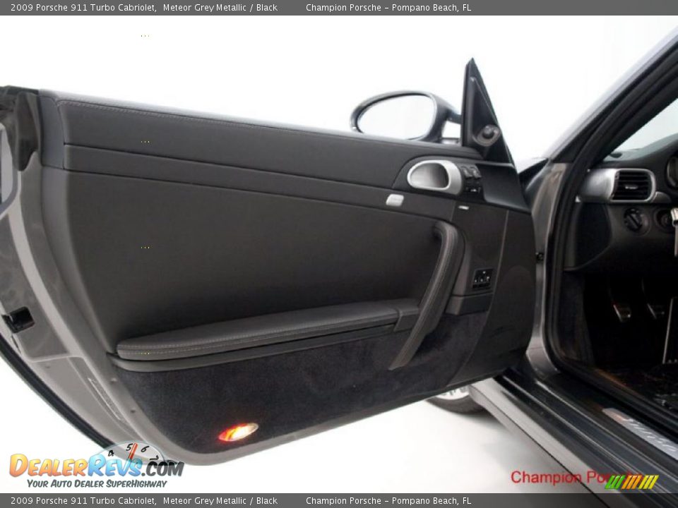 2009 Porsche 911 Turbo Cabriolet Meteor Grey Metallic / Black Photo #8