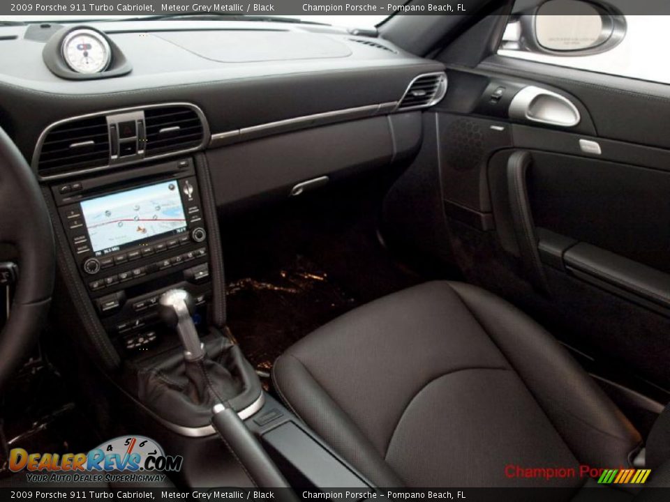 2009 Porsche 911 Turbo Cabriolet Meteor Grey Metallic / Black Photo #10