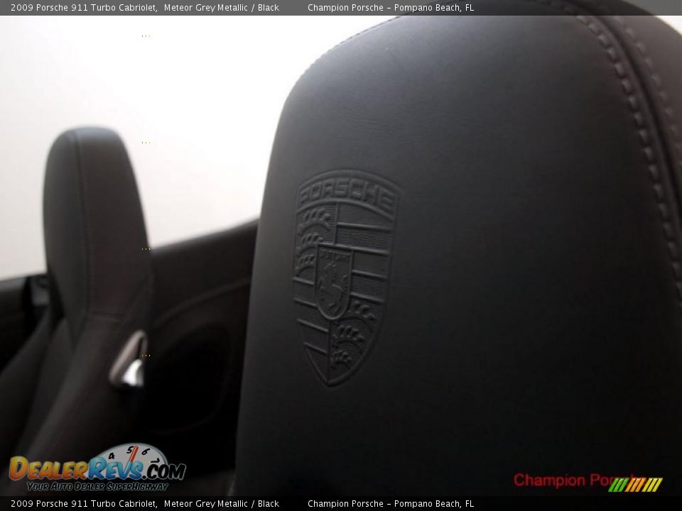 2009 Porsche 911 Turbo Cabriolet Meteor Grey Metallic / Black Photo #15