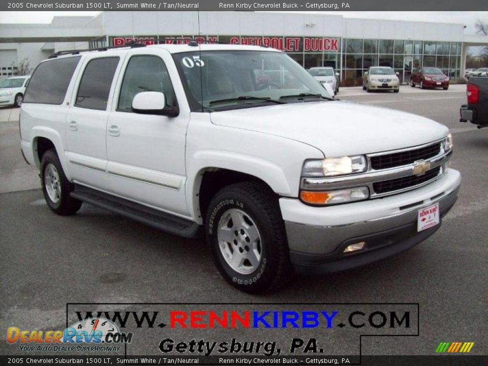 2005 Chevrolet Suburban 1500 LT Summit White / Tan/Neutral Photo #1