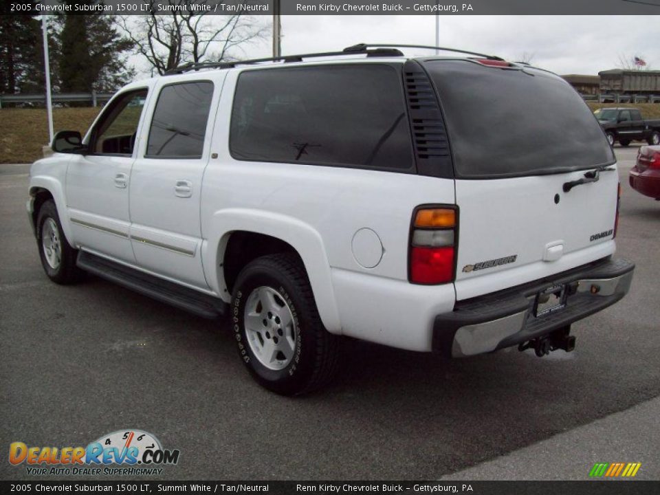 2005 Chevrolet Suburban 1500 LT Summit White / Tan/Neutral Photo #2