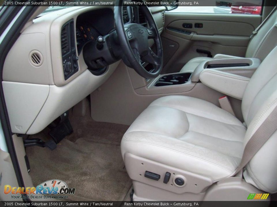2005 Chevrolet Suburban 1500 LT Summit White / Tan/Neutral Photo #6