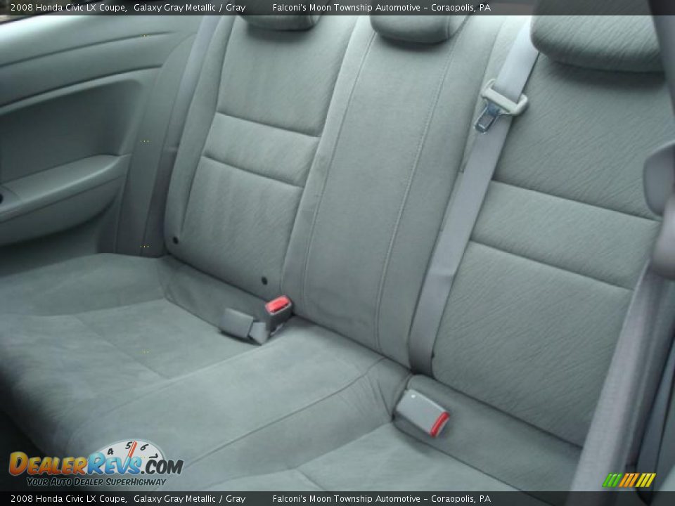 2008 Honda Civic LX Coupe Galaxy Gray Metallic / Gray Photo #9