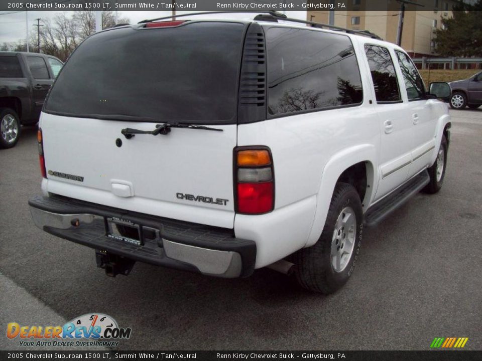 2005 Chevrolet Suburban 1500 LT Summit White / Tan/Neutral Photo #11