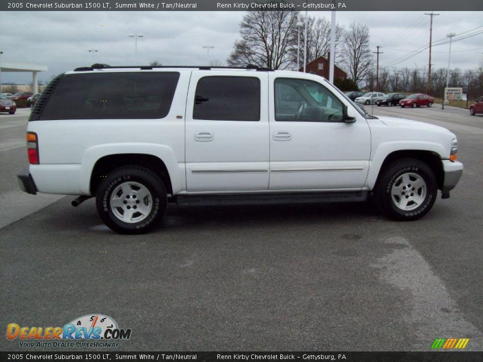 2005 Chevrolet Suburban 1500 LT Summit White / Tan/Neutral Photo #12