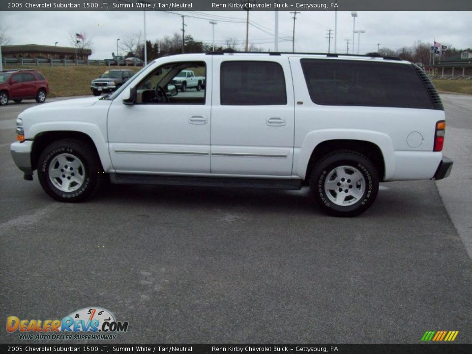 2005 Chevrolet Suburban 1500 LT Summit White / Tan/Neutral Photo #13