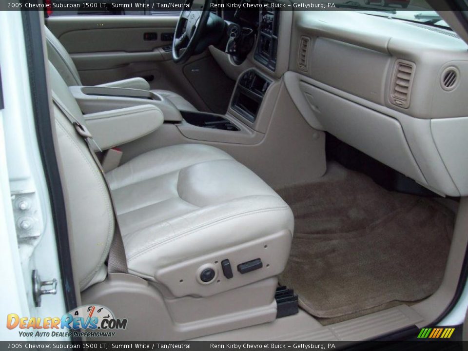 2005 Chevrolet Suburban 1500 LT Summit White / Tan/Neutral Photo #21