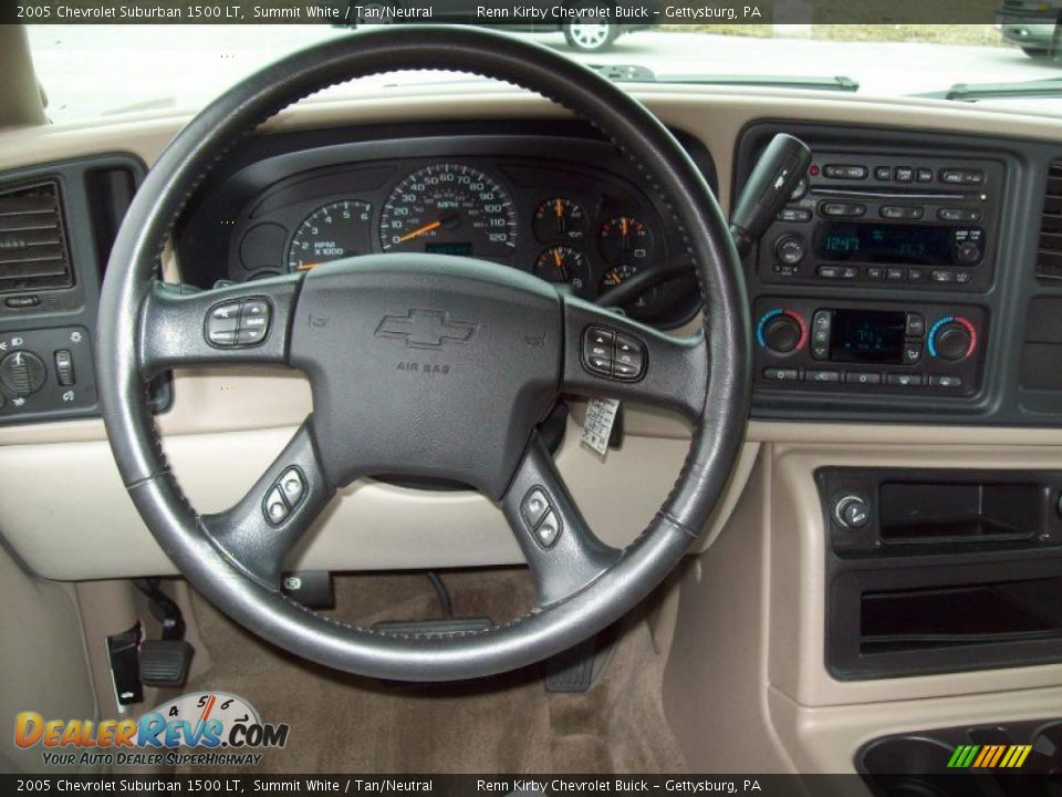 2005 Chevrolet Suburban 1500 LT Summit White / Tan/Neutral Photo #22