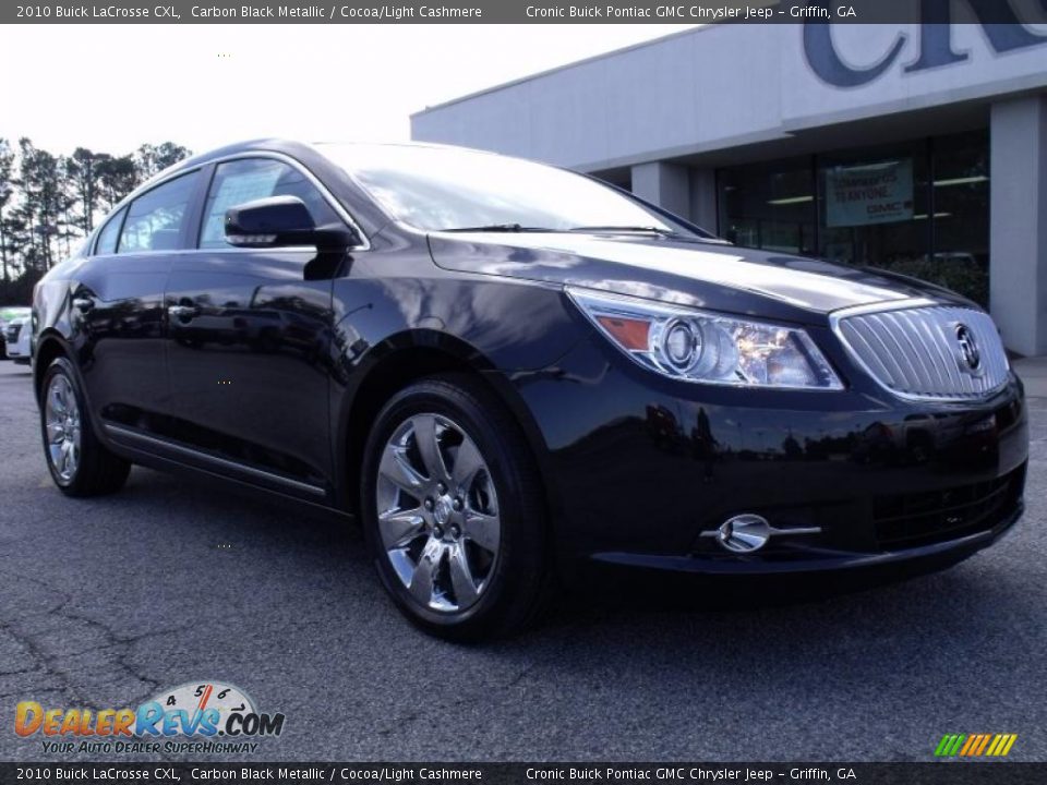 2010 Buick LaCrosse CXL Carbon Black Metallic / Cocoa/Light Cashmere Photo #2