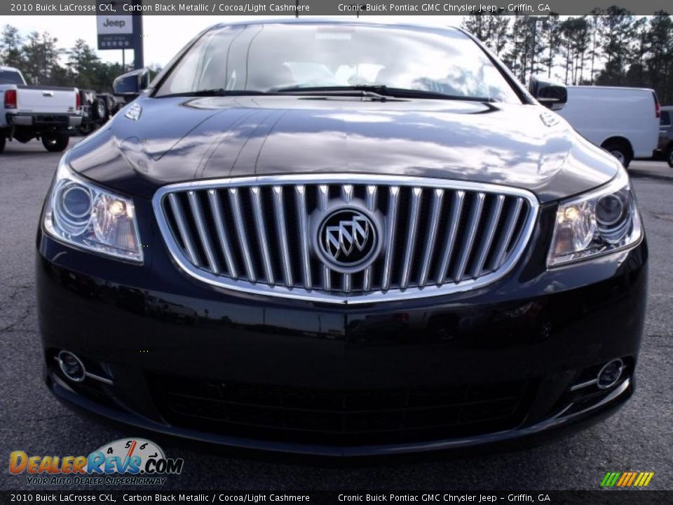 2010 Buick LaCrosse CXL Carbon Black Metallic / Cocoa/Light Cashmere Photo #3