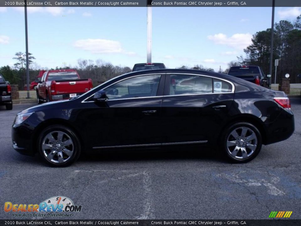 2010 Buick LaCrosse CXL Carbon Black Metallic / Cocoa/Light Cashmere Photo #5