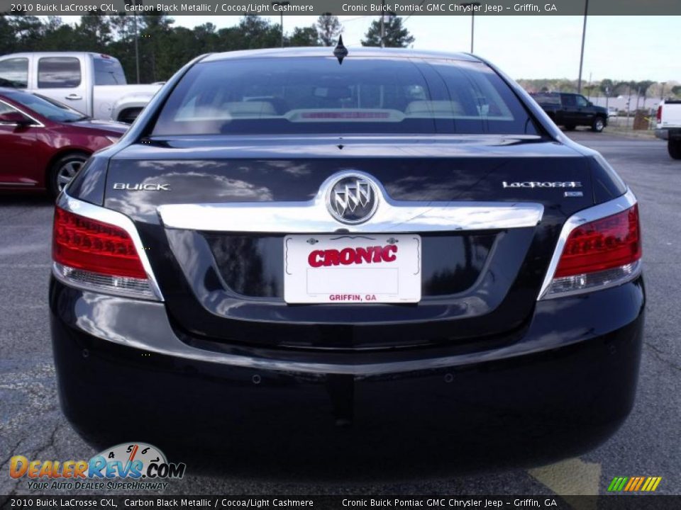 2010 Buick LaCrosse CXL Carbon Black Metallic / Cocoa/Light Cashmere Photo #7
