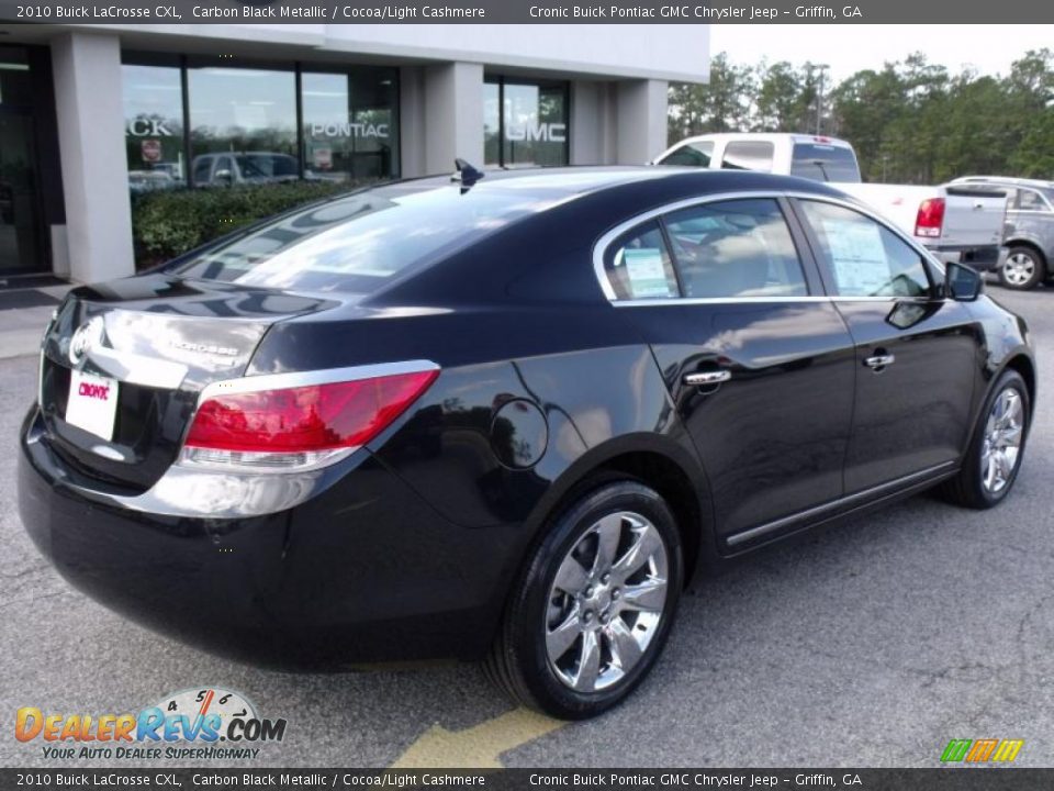 2010 Buick LaCrosse CXL Carbon Black Metallic / Cocoa/Light Cashmere Photo #8