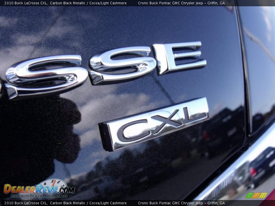 2010 Buick LaCrosse CXL Carbon Black Metallic / Cocoa/Light Cashmere Photo #10