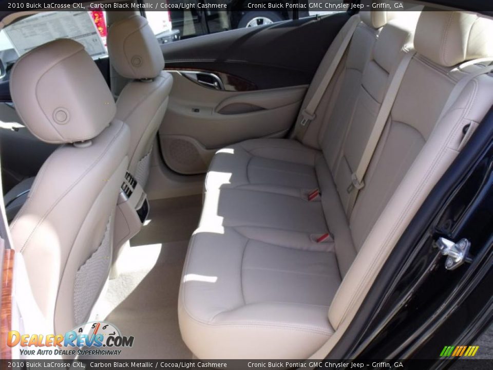2010 Buick LaCrosse CXL Carbon Black Metallic / Cocoa/Light Cashmere Photo #13