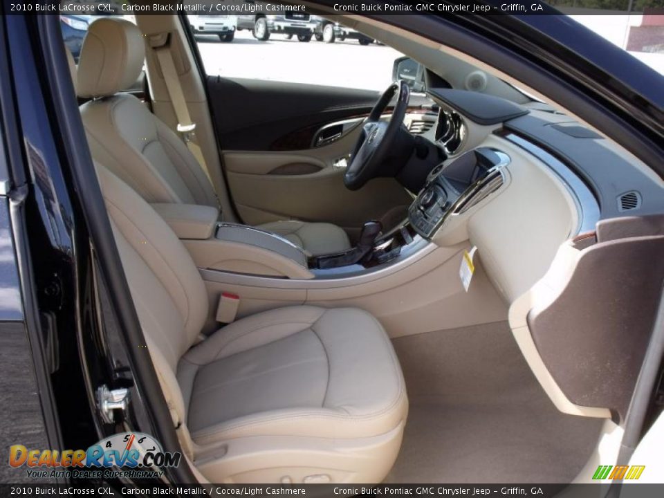 2010 Buick LaCrosse CXL Carbon Black Metallic / Cocoa/Light Cashmere Photo #15
