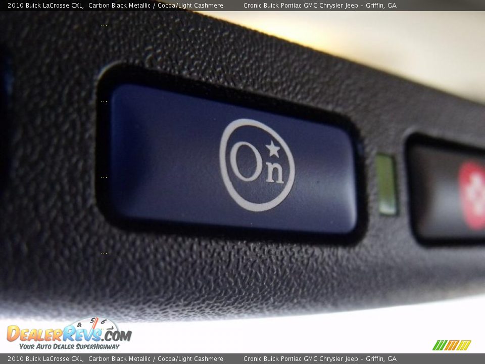 2010 Buick LaCrosse CXL Carbon Black Metallic / Cocoa/Light Cashmere Photo #23
