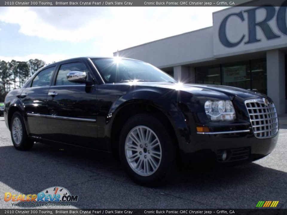 2010 Chrysler 300 Touring Brilliant Black Crystal Pearl / Dark Slate Gray Photo #2