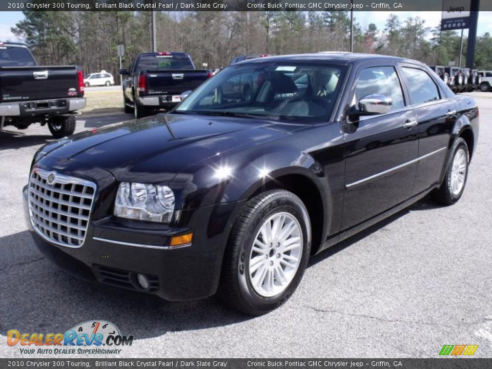 2010 Chrysler 300 Touring Brilliant Black Crystal Pearl / Dark Slate Gray Photo #4