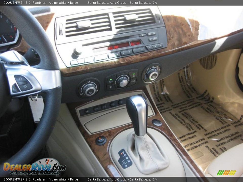 2008 BMW Z4 3.0i Roadster Alpine White / Beige Photo #15