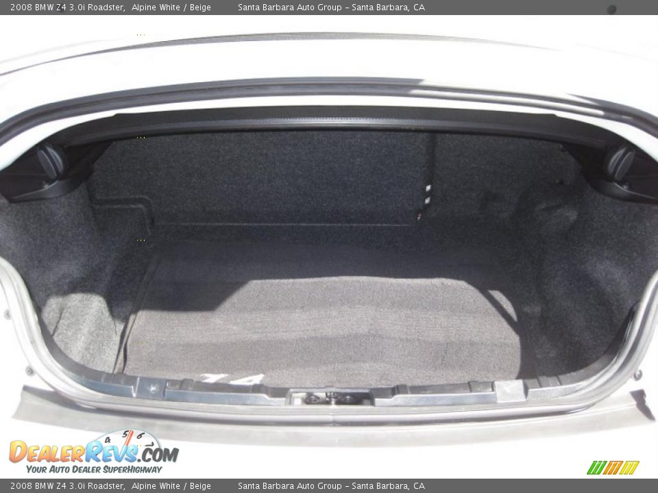 2008 BMW Z4 3.0i Roadster Alpine White / Beige Photo #21