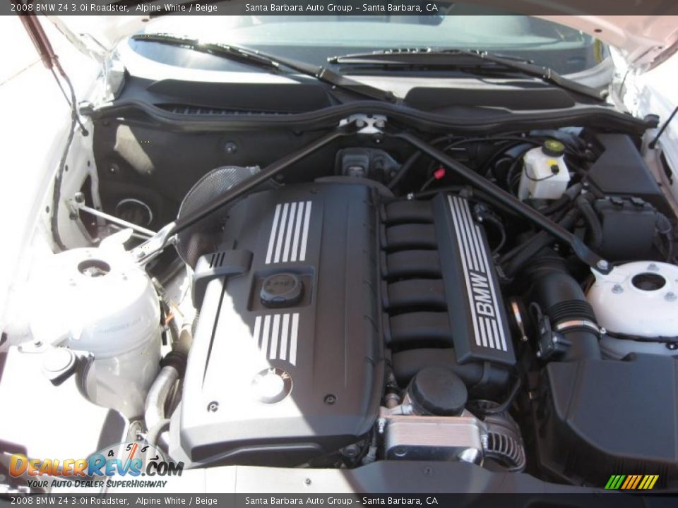 2008 BMW Z4 3.0i Roadster Alpine White / Beige Photo #22