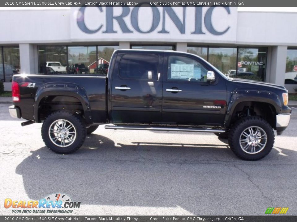 2010 GMC Sierra 1500 SLE Crew Cab 4x4 Carbon Black Metallic / Ebony Photo #1