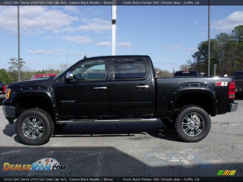 2010 GMC Sierra 1500 SLE Crew Cab 4x4 Carbon Black Metallic / Ebony Photo #5