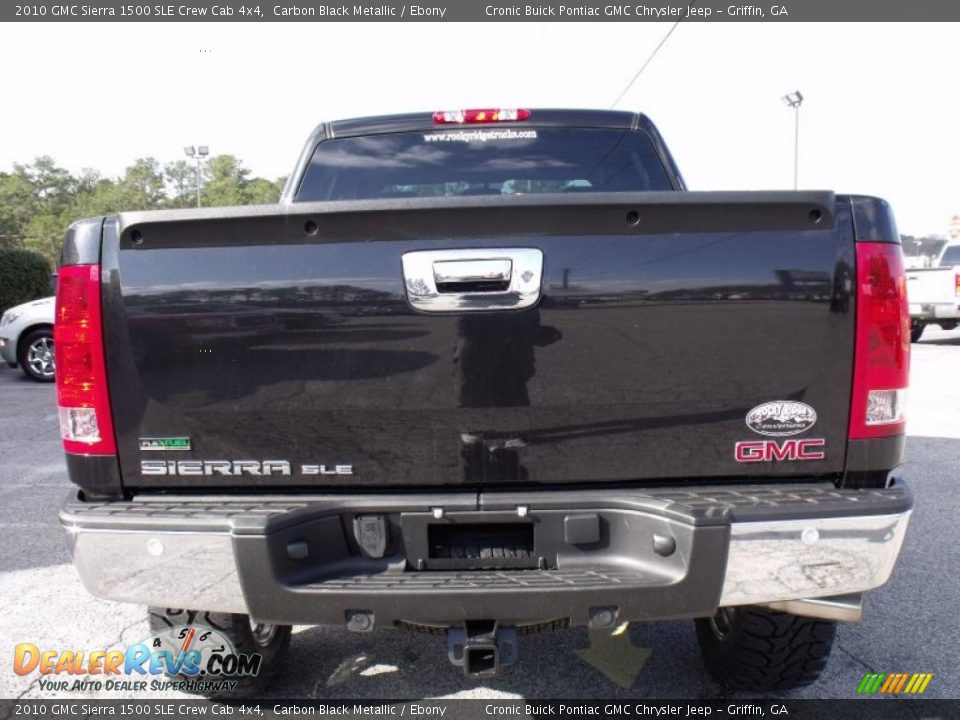 2010 GMC Sierra 1500 SLE Crew Cab 4x4 Carbon Black Metallic / Ebony Photo #7