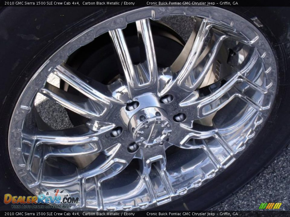 2010 GMC Sierra 1500 SLE Crew Cab 4x4 Carbon Black Metallic / Ebony Photo #9