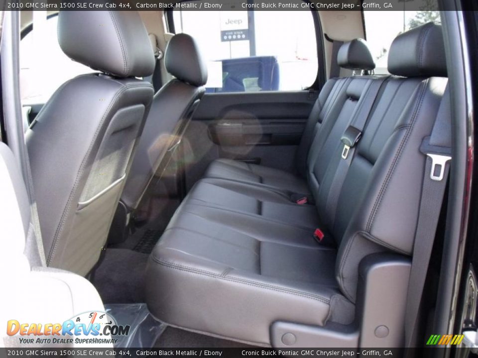 2010 GMC Sierra 1500 SLE Crew Cab 4x4 Carbon Black Metallic / Ebony Photo #12