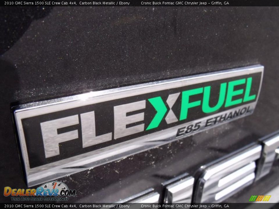 2010 GMC Sierra 1500 SLE Crew Cab 4x4 Carbon Black Metallic / Ebony Photo #13