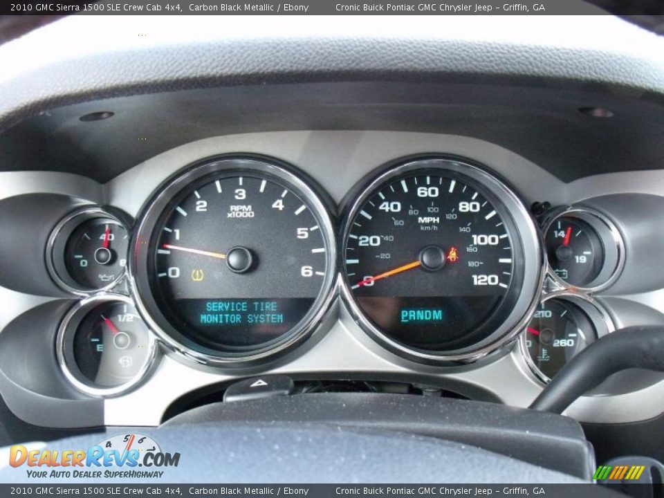 2010 GMC Sierra 1500 SLE Crew Cab 4x4 Carbon Black Metallic / Ebony Photo #18