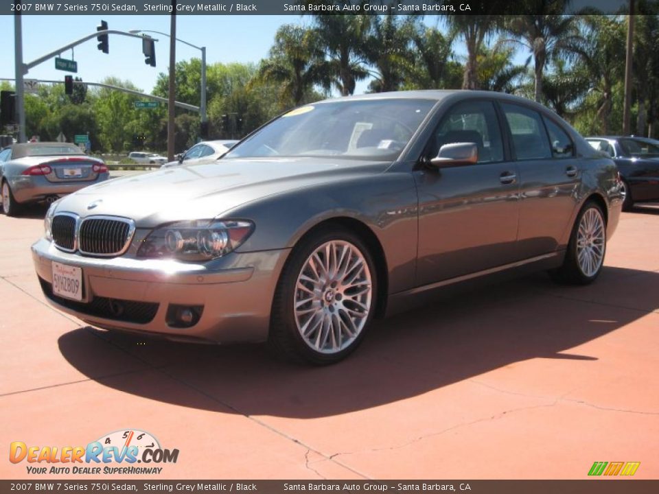 2007 BMW 7 Series 750i Sedan Sterling Grey Metallic / Black Photo #1