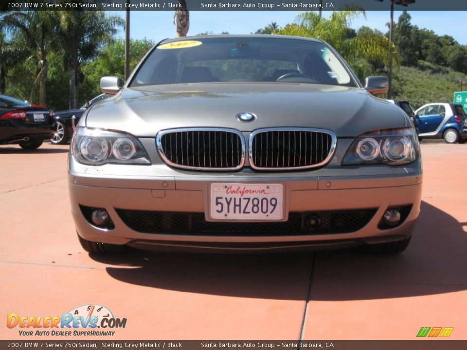 2007 BMW 7 Series 750i Sedan Sterling Grey Metallic / Black Photo #2