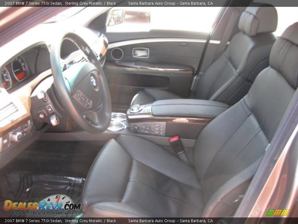 2007 BMW 7 Series 750i Sedan Sterling Grey Metallic / Black Photo #5