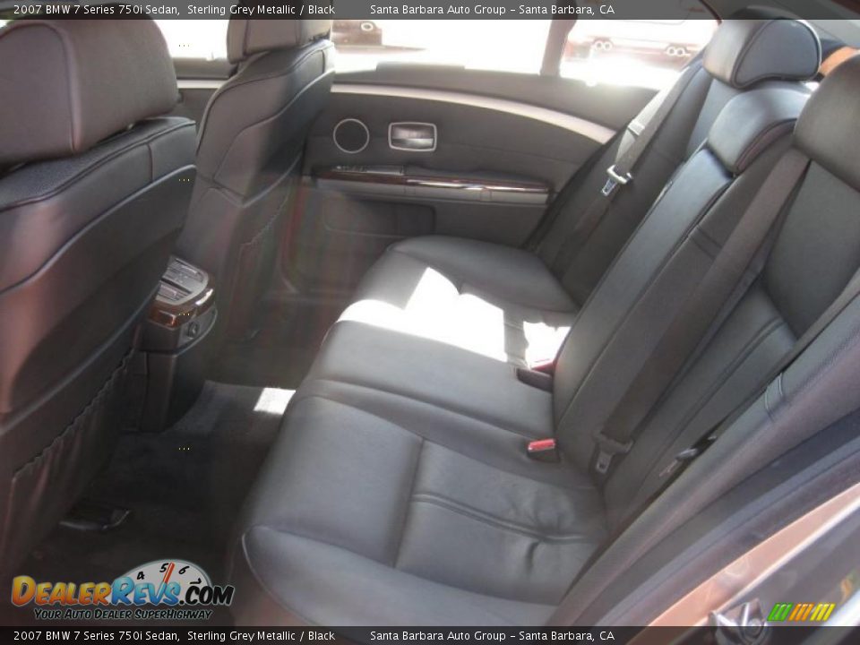 2007 BMW 7 Series 750i Sedan Sterling Grey Metallic / Black Photo #6