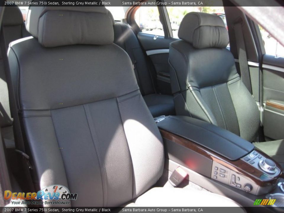 2007 BMW 7 Series 750i Sedan Sterling Grey Metallic / Black Photo #9