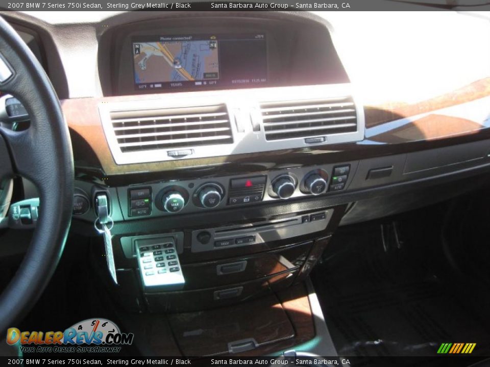 2007 BMW 7 Series 750i Sedan Sterling Grey Metallic / Black Photo #12