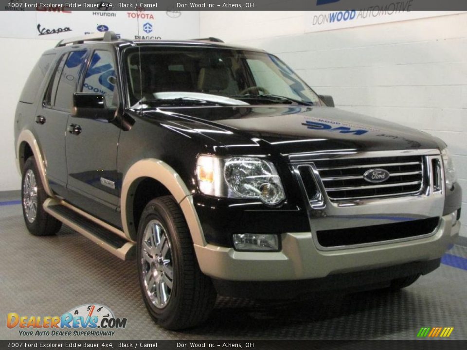 2007 Ford Explorer Eddie Bauer 4x4 Black / Camel Photo #1