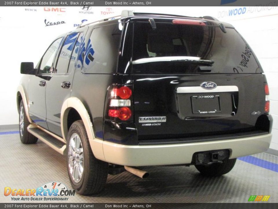 2007 Ford Explorer Eddie Bauer 4x4 Black / Camel Photo #3