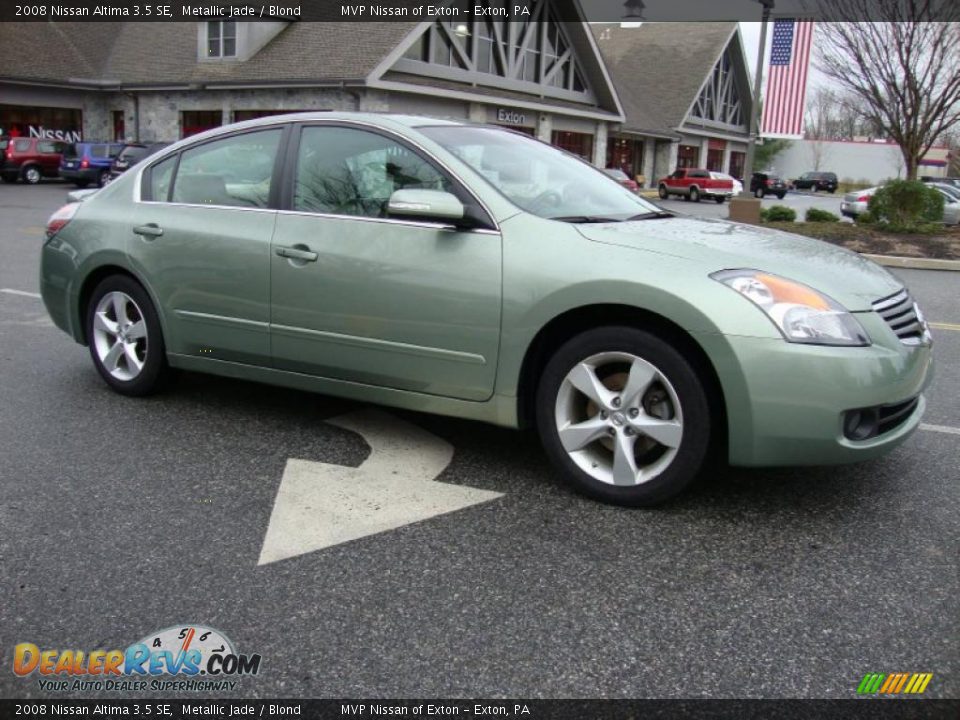 2008 Nissan Altima 3.5 SE Metallic Jade / Blond Photo #5