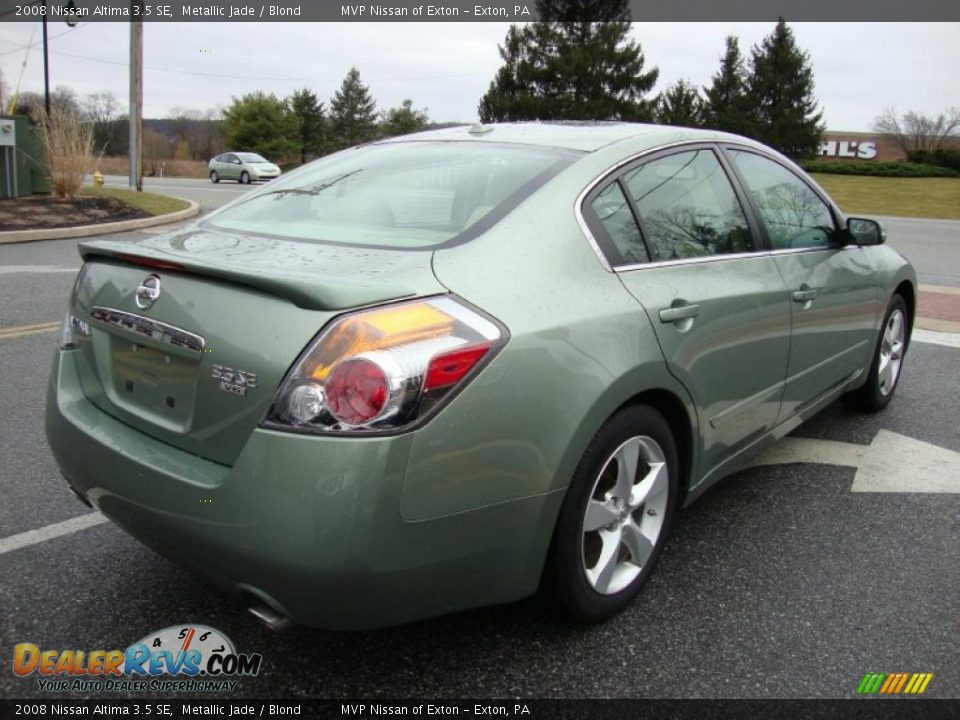 2008 Nissan Altima 3.5 SE Metallic Jade / Blond Photo #6