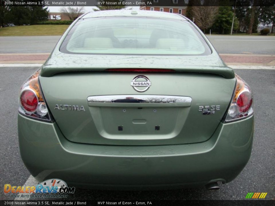 2008 Nissan Altima 3.5 SE Metallic Jade / Blond Photo #7
