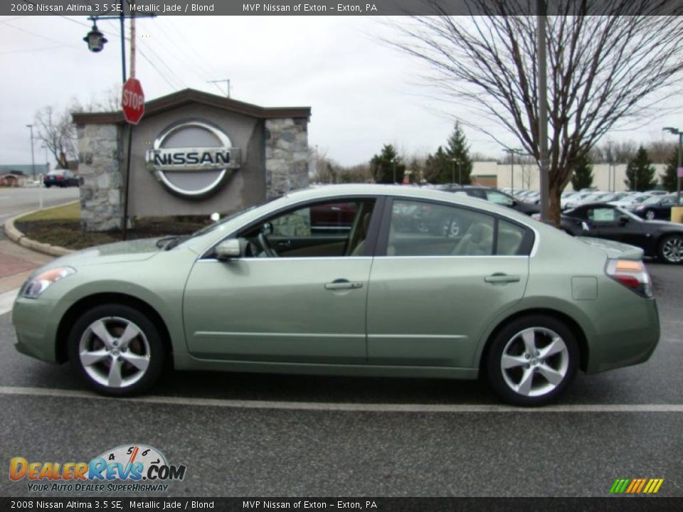 2008 Nissan Altima 3.5 SE Metallic Jade / Blond Photo #9