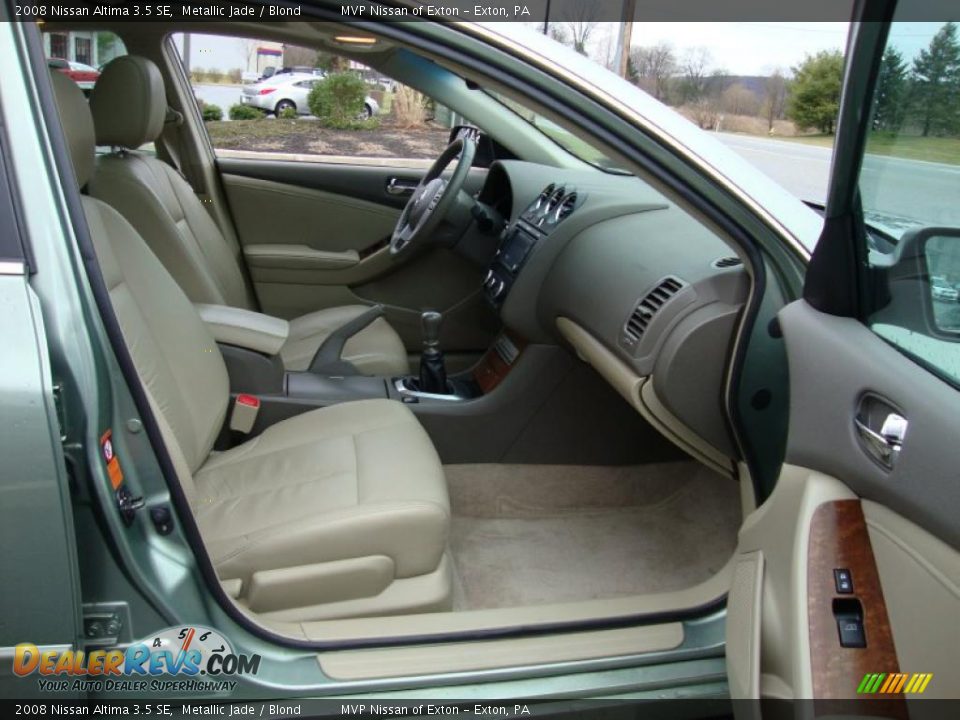 2008 Nissan Altima 3.5 SE Metallic Jade / Blond Photo #11