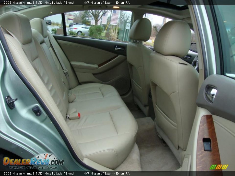 2008 Nissan Altima 3.5 SE Metallic Jade / Blond Photo #12