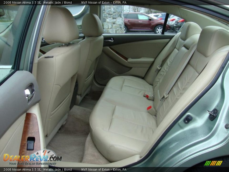 2008 Nissan Altima 3.5 SE Metallic Jade / Blond Photo #13